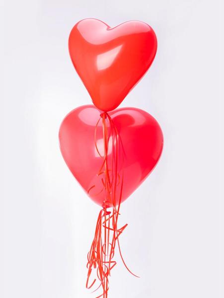 Balon z helem serce (gumowy)