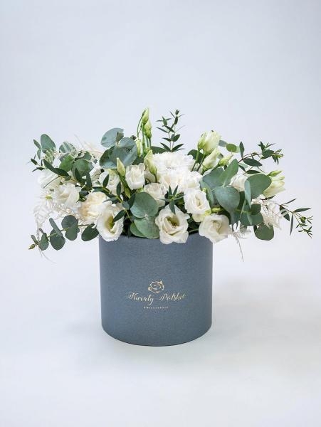 Biała Eustoma Boho