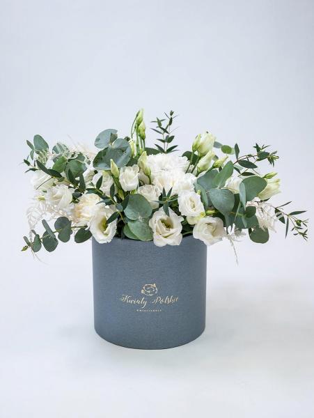Biała Eustoma Boho