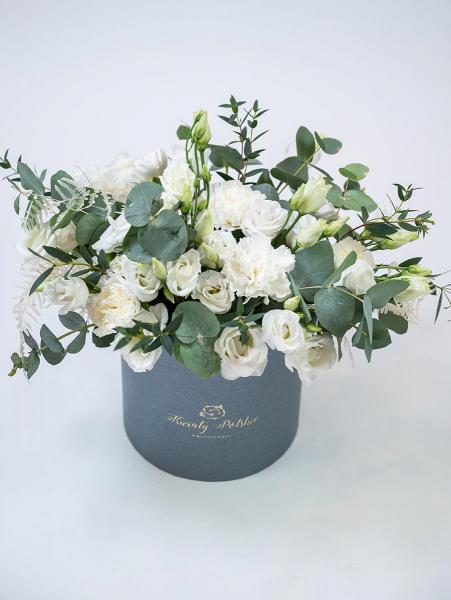 Biała Eustoma Boho