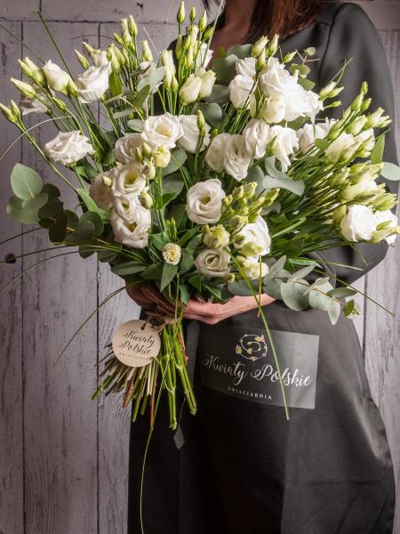 Biała Eustoma