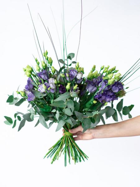 Bukiet fioletowa Eustoma