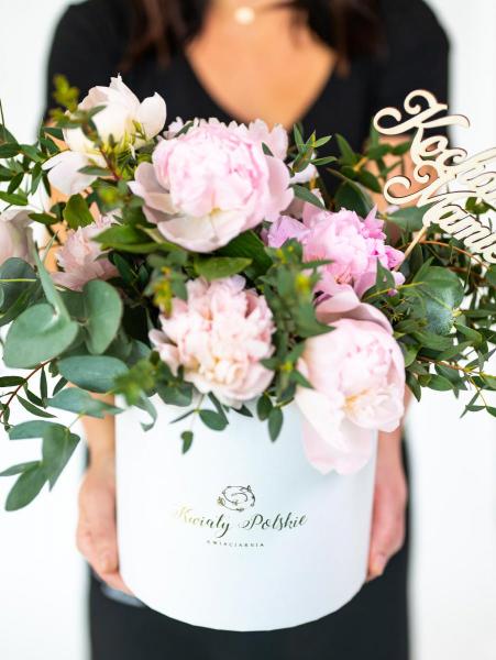 Peonia Boho biały box
