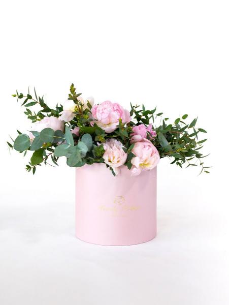 Peonia Boho różowy box
